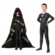 2022 Black Adam Mono de Cosplay con Capa para Niños