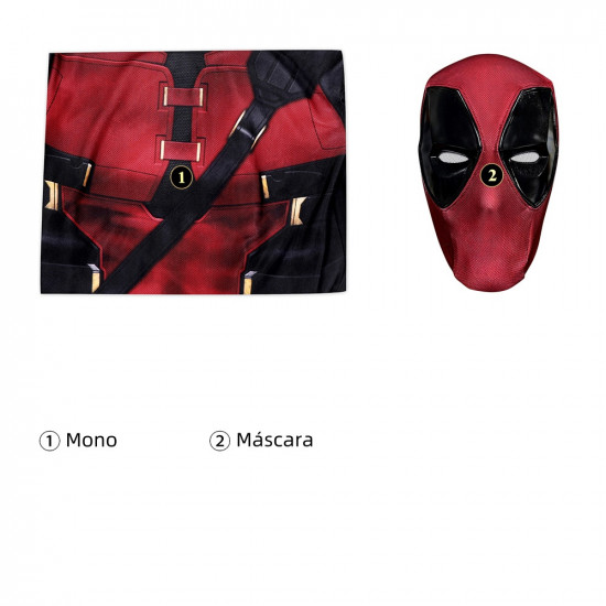 2024 Deadpool 3 Deadpool Mono de Cosplay