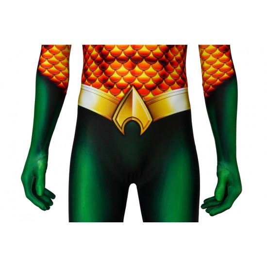 Aquaman Arthur Curry Mono 3D de Cosplay