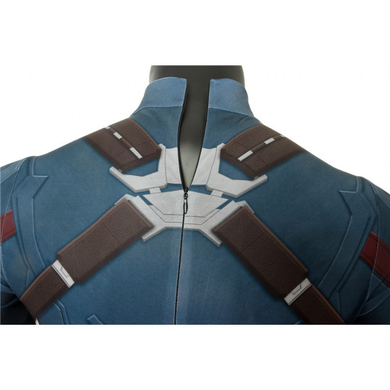 Avengers 3 Infinity War Captain America Mono Zentai 3D