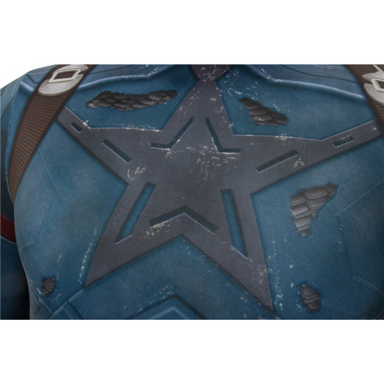 Avengers 3 Infinity War Captain America Mono Zentai 3D