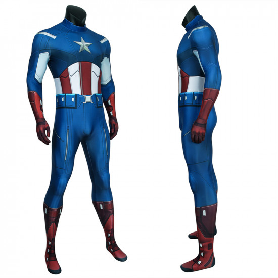 Avengers Captain America Mono Zentai 3D