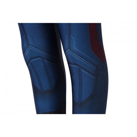 Avengers Endgame Captain America Mono Zentai 3D para Niños