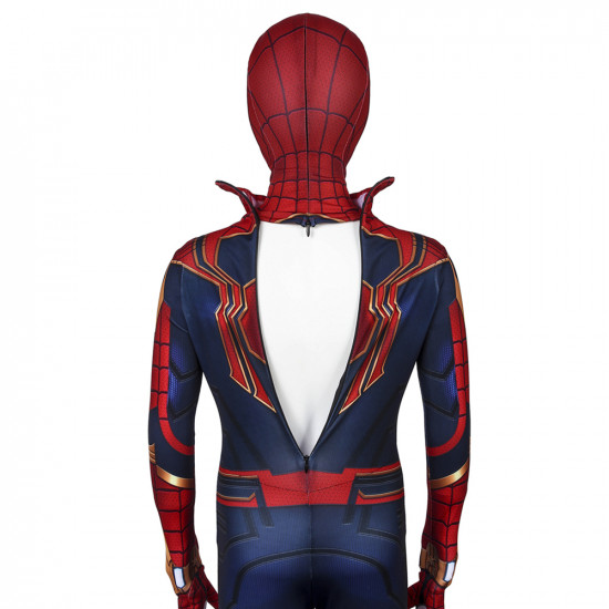 Avengers Endgame Iron Spiderman Mono Zentai 3D para Niños