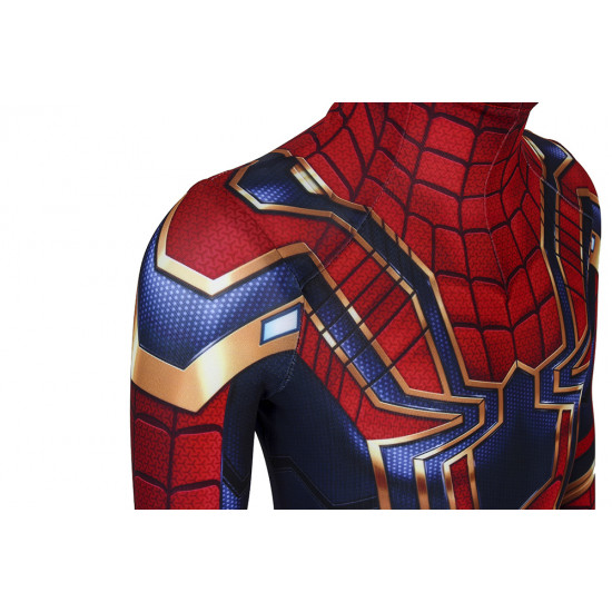 Avengers Endgame Iron Spiderman Mono Zentai 3D para Niños