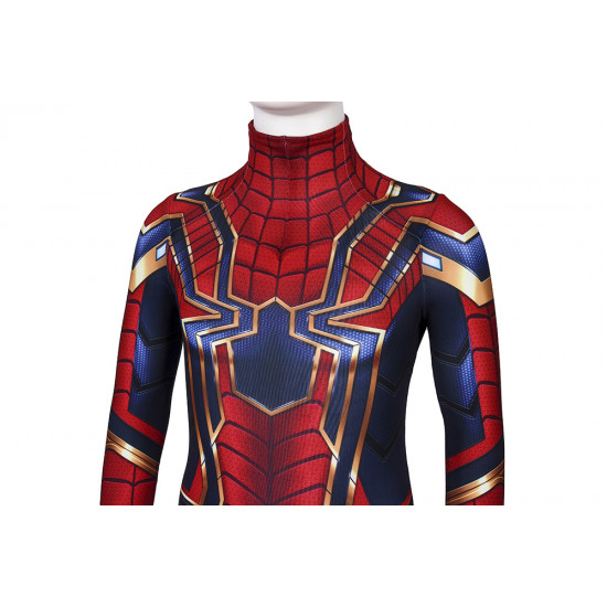 Avengers Endgame Iron Spiderman Mono Zentai 3D para Niños