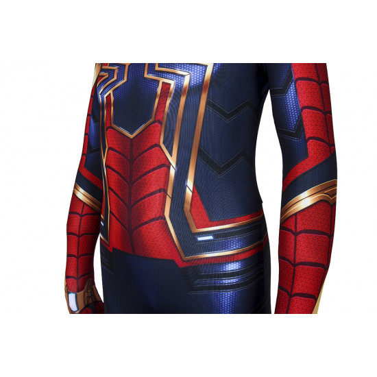 Avengers Endgame Iron Spiderman Mono Zentai 3D para Niños