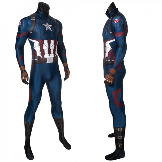 Avengers Endgame Steven Rogers Captain America Mono Zentai 3D