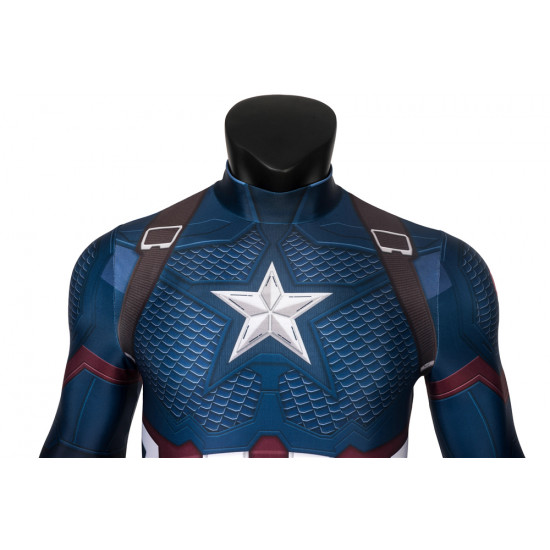 Avengers Endgame Steven Rogers Captain America Mono Zentai 3D