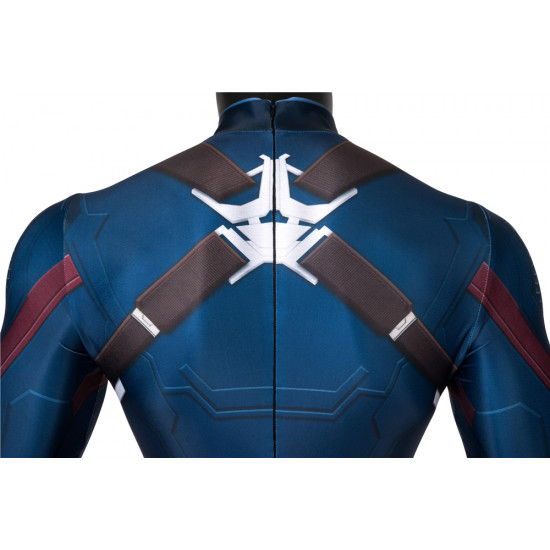 Avengers Endgame Steven Rogers Captain America Mono Zentai 3D