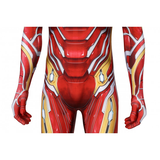 Avengers Iron Man Tony Stark Nanotech Traje Mono de Cosplay