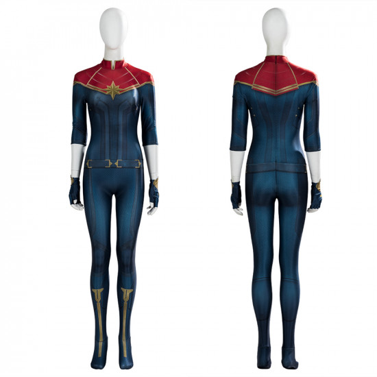 Captain Marvel Carol Danvers Mono de Lucha Cosplay