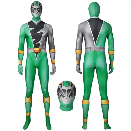 Kishiryu Sentai Ryusoulger Verde Solider Mono de Cosplay