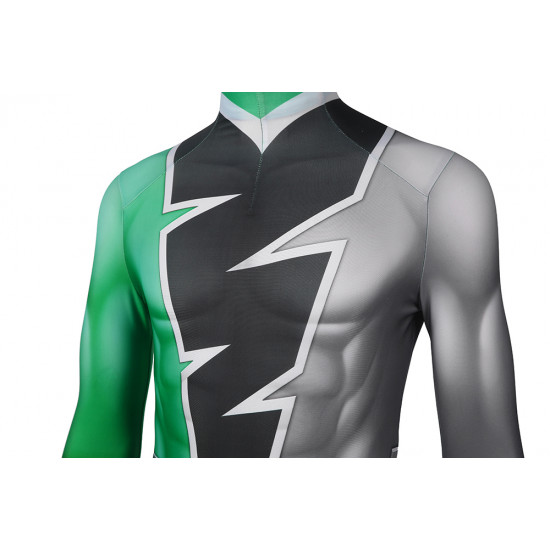 Kishiryu Sentai Ryusoulger Verde Solider Mono de Cosplay