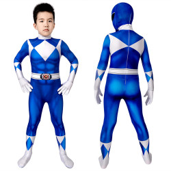 Power Rangers Billy Azul Ranger Mono para Niños