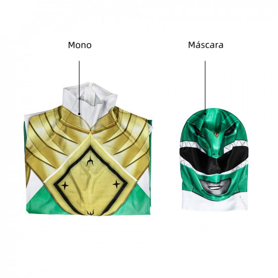 Power Rangers Dragon Ranger Mono de Cosplay para Niños