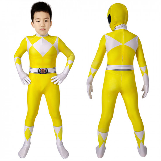 Power Rangers Trini Kwan Amarillo Ranger Mono para Niños