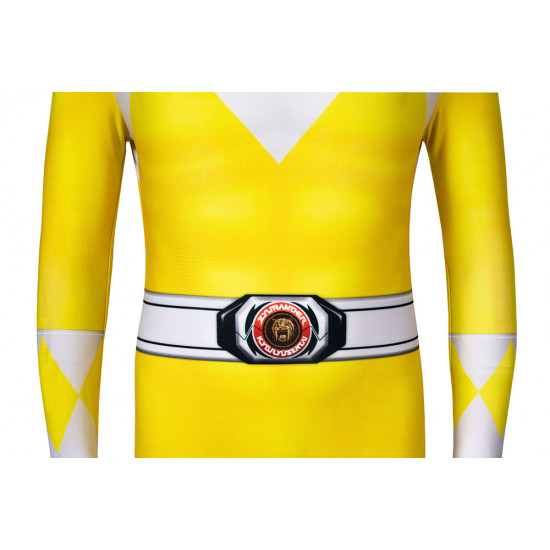 Power Rangers Trini Kwan Amarillo Ranger Mono para Niños