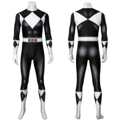 Power Rangers Zack Negro Ranger Mono de Cosplay