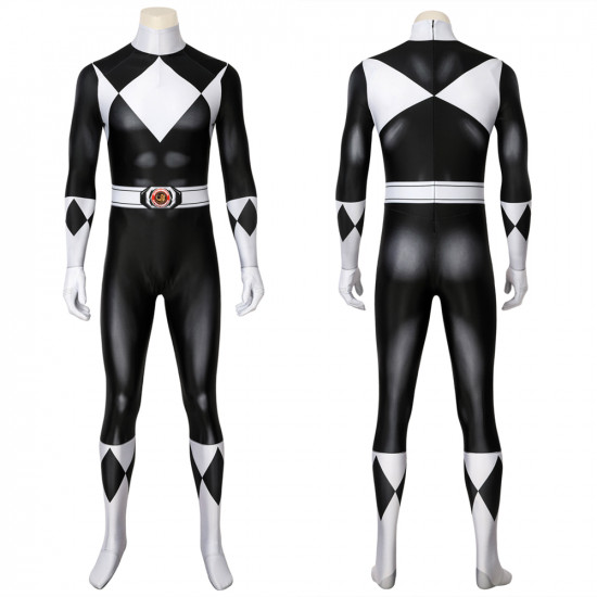 Power Rangers Zack Negro Ranger Mono de Cosplay