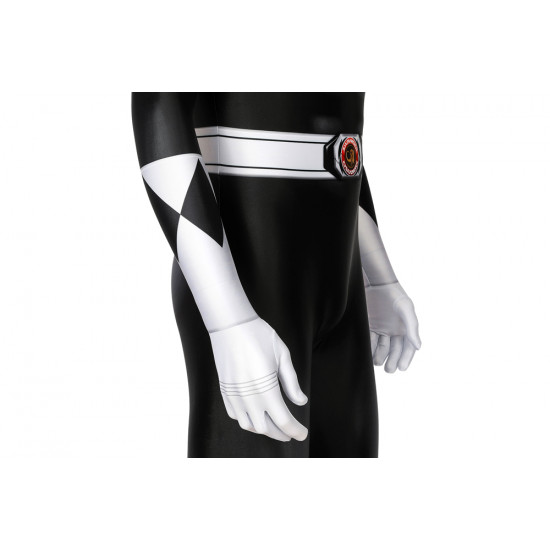 Power Rangers Zack Negro Ranger Mono de Cosplay