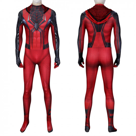 PS5 Spider-Man Crimson Cowl Traje Mono de Cosplay