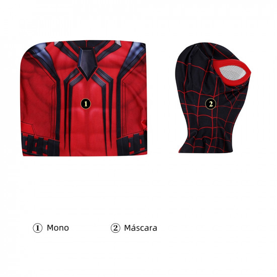 PS5 Spider-Man Crimson Cowl Traje Mono de Cosplay