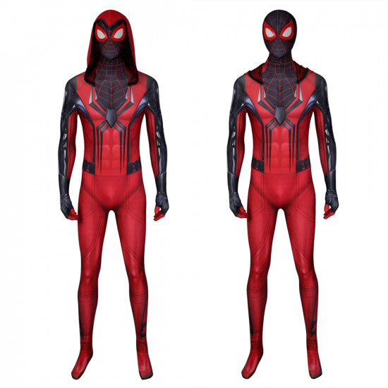 PS5 Spider-Man Crimson Cowl Traje Mono de Cosplay