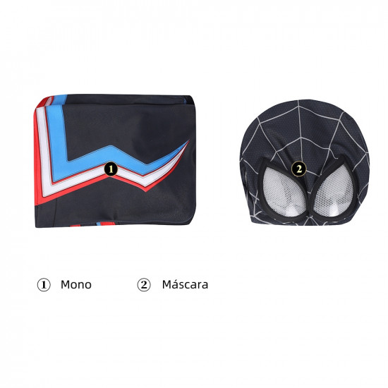 PS5 Spider-Man Miles Morales 2099 Traje Mono de Cosplay