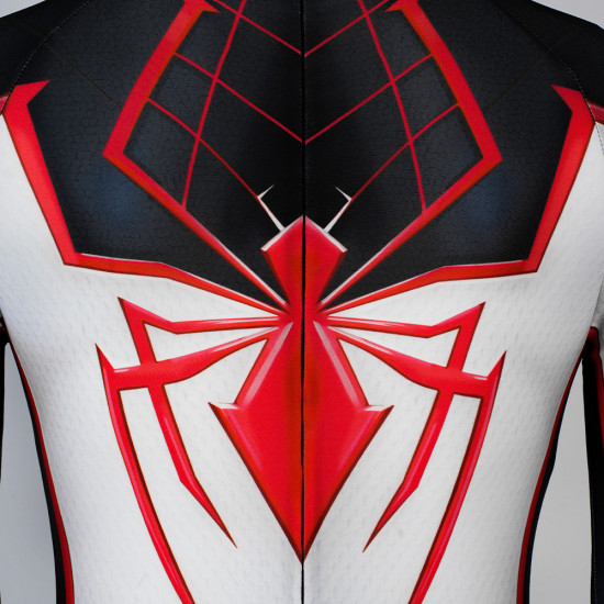 PS5 Spider-Man Miles Morales Mono Blanco de Cosplay