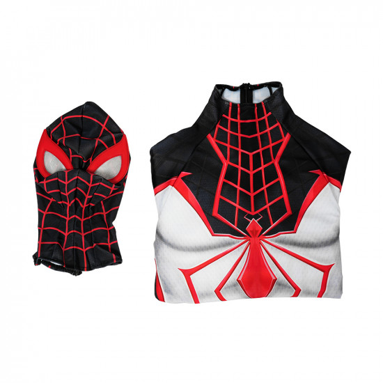 PS5 Spider-Man Miles Morales Mono Blanco de Cosplay