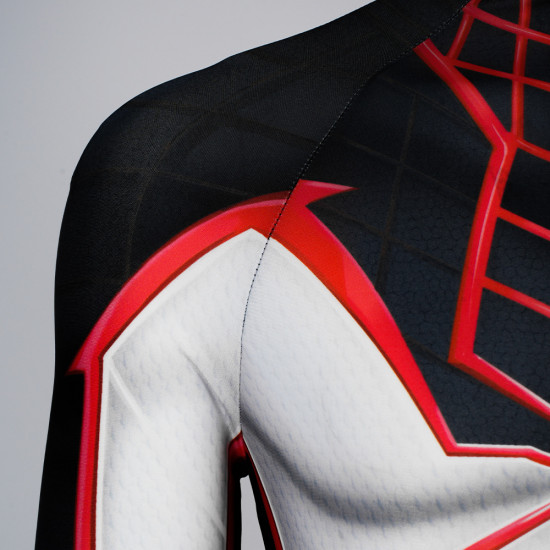 PS5 Spider-Man Miles Morales Mono Blanco de Cosplay