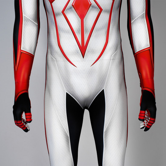 PS5 Spider-Man Miles Morales Mono Blanco de Cosplay