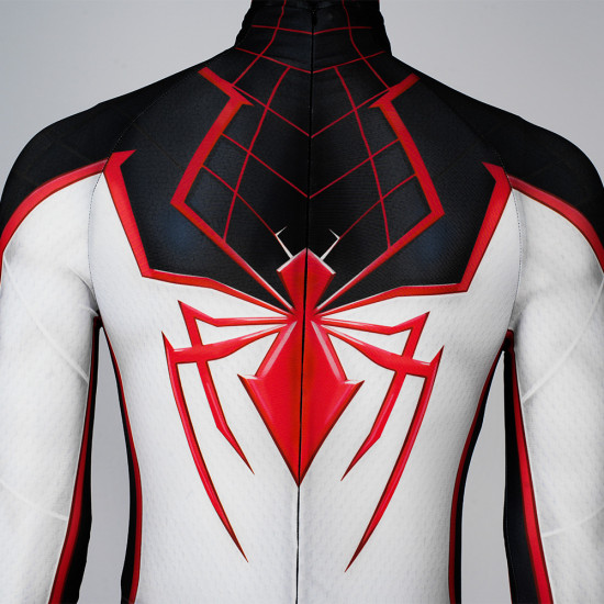 PS5 Spider-Man Miles Morales Mono Blanco de Cosplay