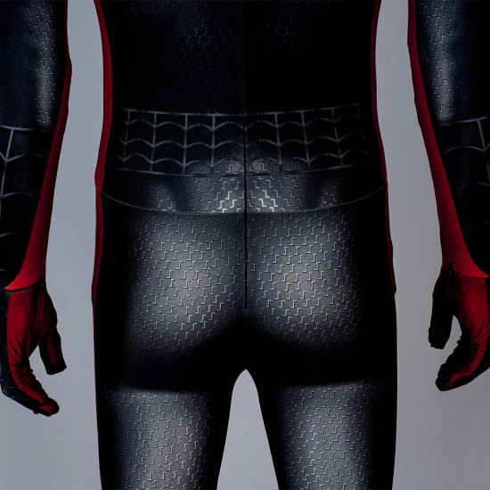 PS5 Spider-Man Miles Morales Mono Negro de Cosplay