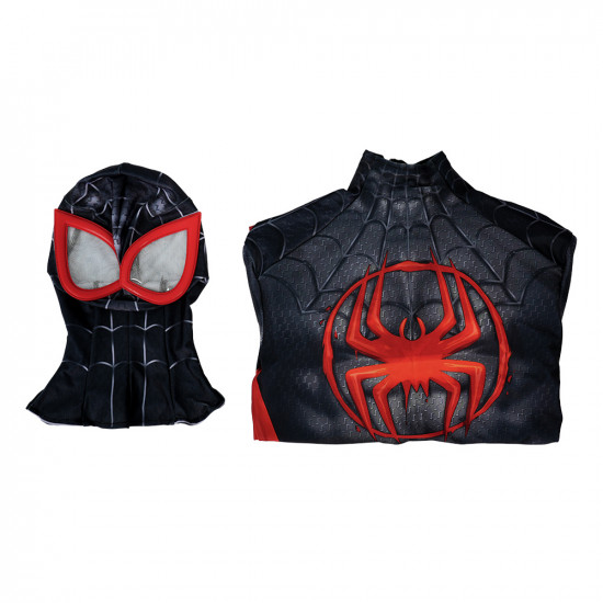 PS5 Spider-Man Miles Morales Mono Negro de Cosplay