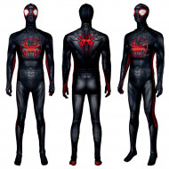 PS5 Spider-Man Miles Morales Mono Negro de Cosplay