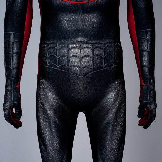 PS5 Spider-Man Miles Morales Mono Negro de Cosplay