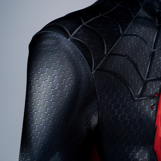 PS5 Spider-Man Miles Morales Mono Negro de Cosplay