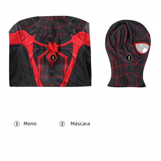 PS5 Spider-Man Miles Morales Suit V2 Mono para Niños