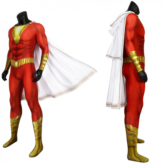 Shazam Billy Baston Mono 3D de Cosplay con Capa