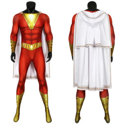 Shazam Billy Baston Mono 3D de Cosplay con Capa