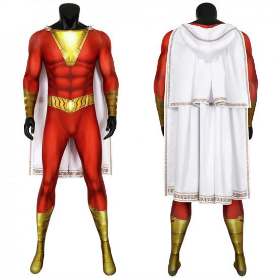 Shazam Billy Baston Mono 3D de Cosplay con Capa