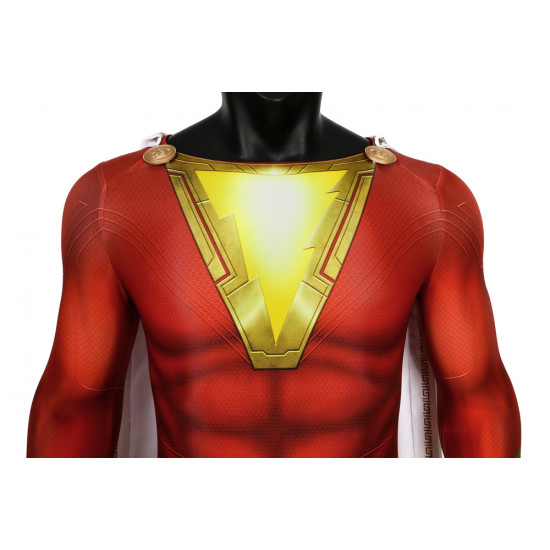 Shazam Billy Baston Mono 3D de Cosplay con Capa