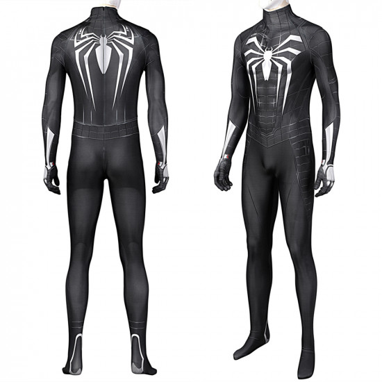 Spider-Man Miles Morales Symbiote Mono Traje Negro