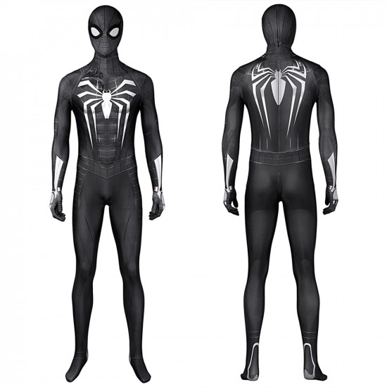 Spider-Man Miles Morales Symbiote Mono Traje Negro