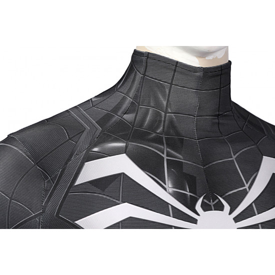 Spider-Man Miles Morales Symbiote Mono Traje Negro