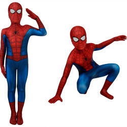 Spider-Man PS4 Peter Parker Mono 3D Zentai para Niños