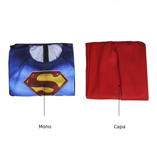 Superman and Lois Superman Mono con Capa para Niños