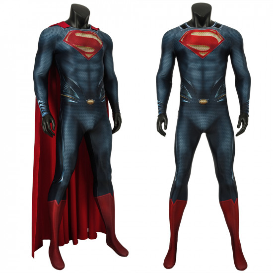 Superman Man of Steel Superman Clark Kent Mono 3D con Capa